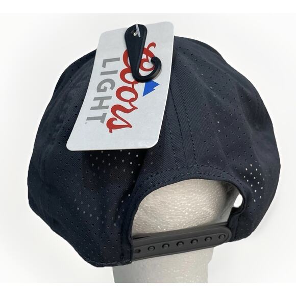 Authentic Coors Light Embroidered 19th Hole Snapback Vented Rope Golf Hat Gray - Picture 5 of 9